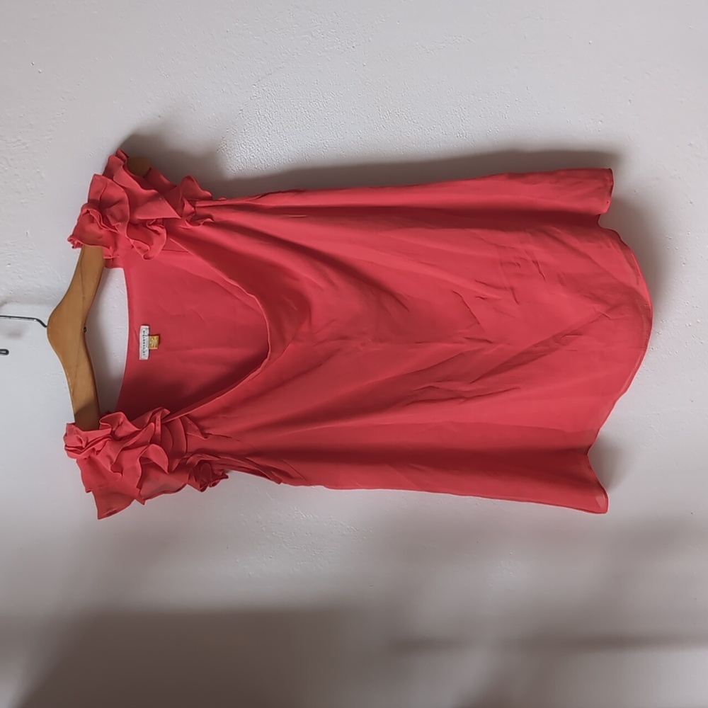 Leifsdottir Silk Ruffle Sleeve top, 6